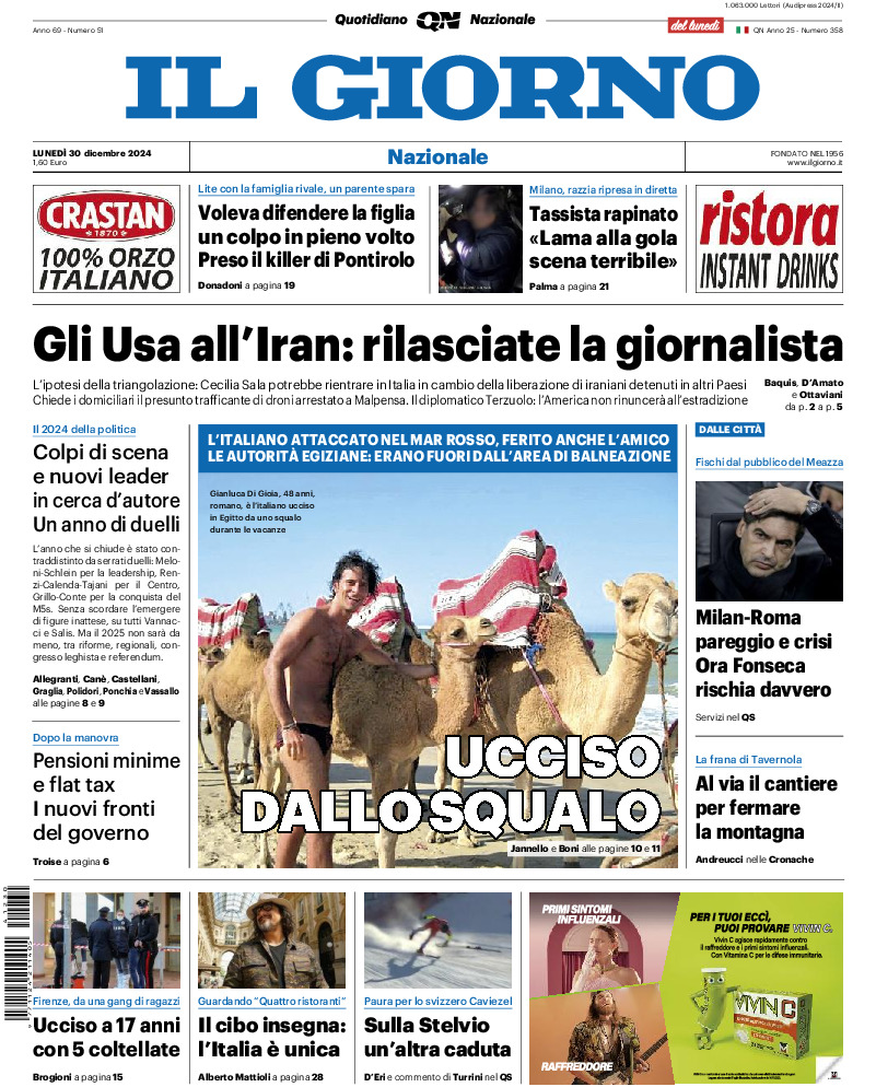 Prima-pagina-il giorno-edizione-di-oggi-20241230